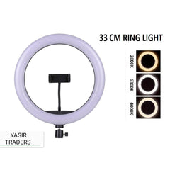 33cm Led Studio Camera Ring Light Photography With Mobile Holder