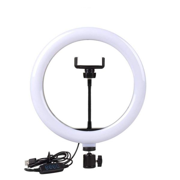 26cm Led Studio Camera Ring Light Photography With Mobile Holder