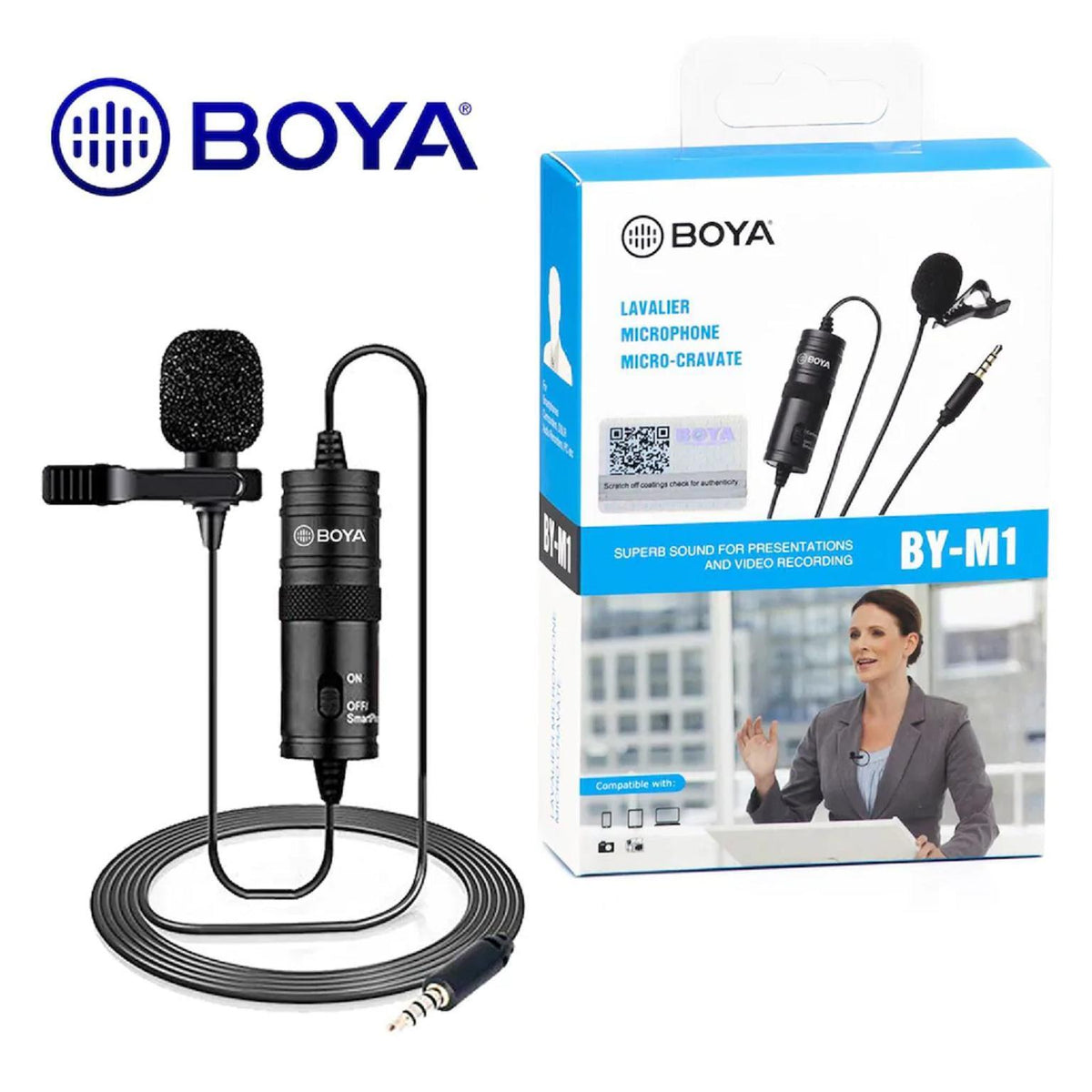 Boya By-M1 Professional Collar Microphone