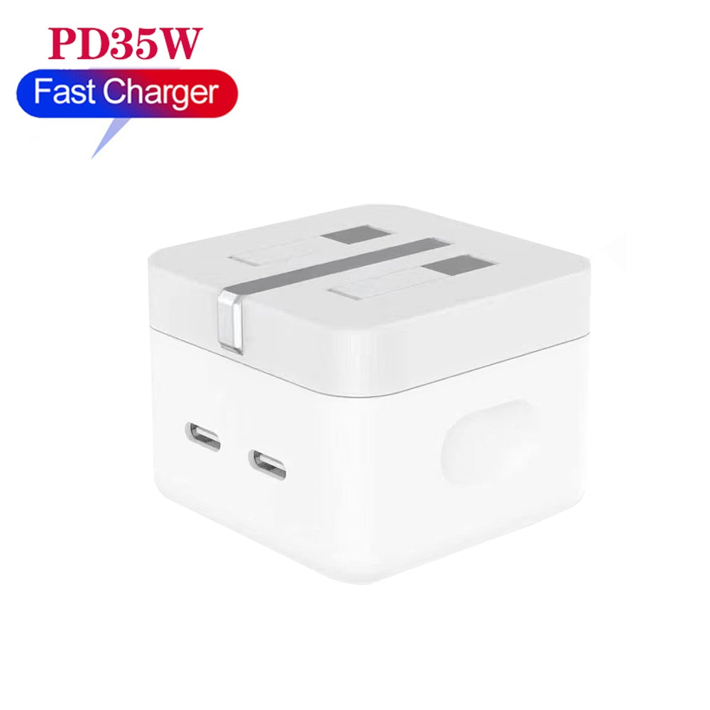 35w iPhone USB-C PD Power Adapter Charger 3 Pin (UK Pin)