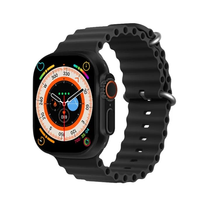 T900 Ultra 2.02 Smart Watch 2023 Full Touch Screen Series 8 Relog Intelligent Wireless Charging Black