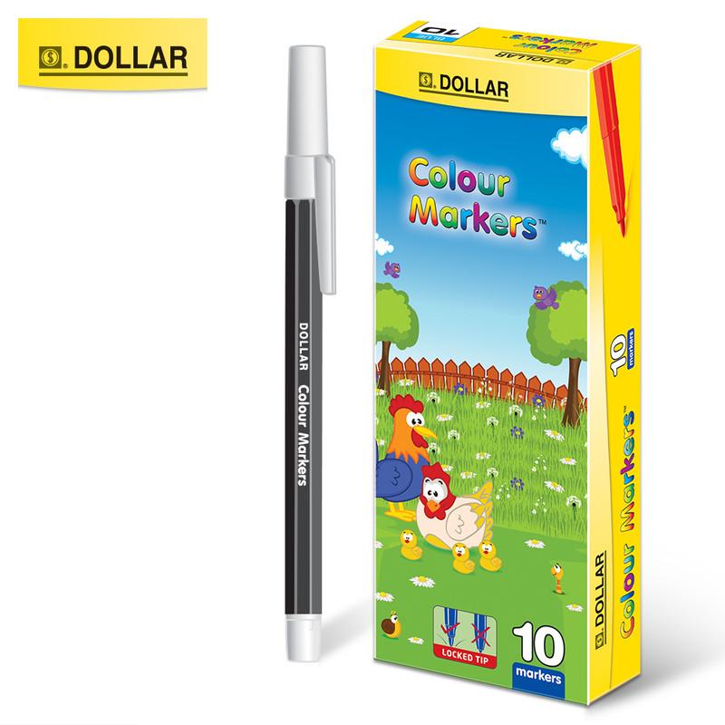 Dollar Color Marker Pack Of 10