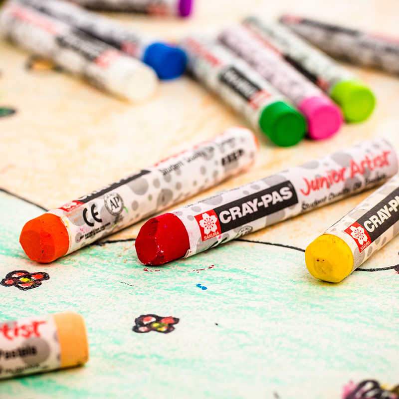 Sakura Oil Pastels Crayon Drawing For Kids Students