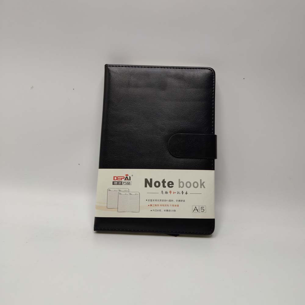Black Leather Notebook (A5) DP.7825