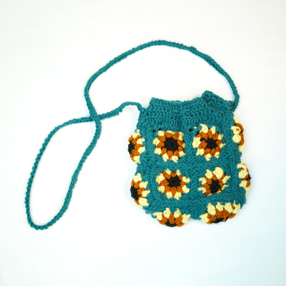 Sunflower Crochet Bags