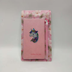 Packed Double Notebook unicorn with gel pen 48-1 Journals