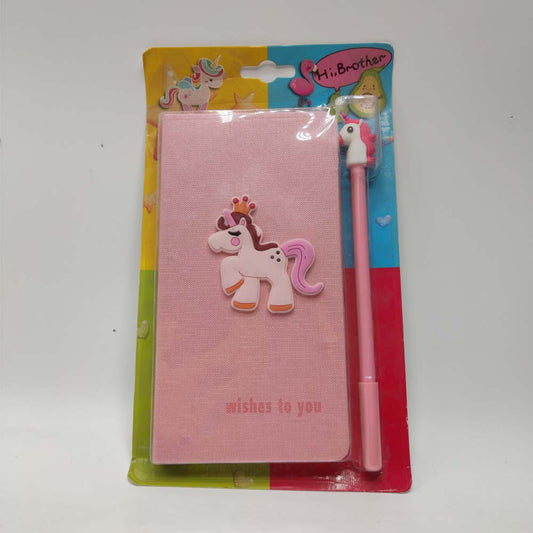 Packed Notebook unicorn with gel pen 48-4 Journals