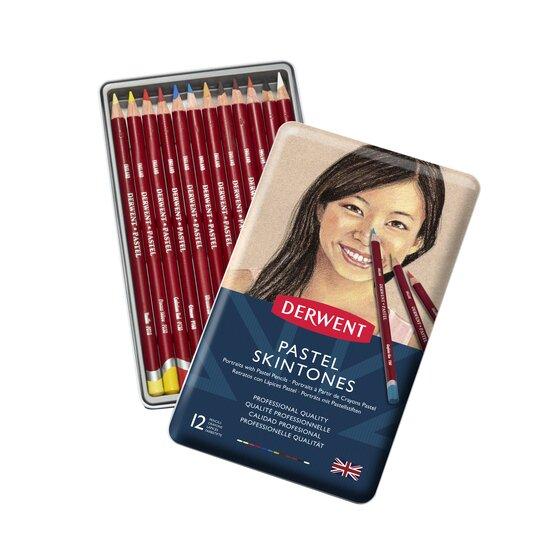 Derwent Pastel Skin tone Color Pencils Set Of 12