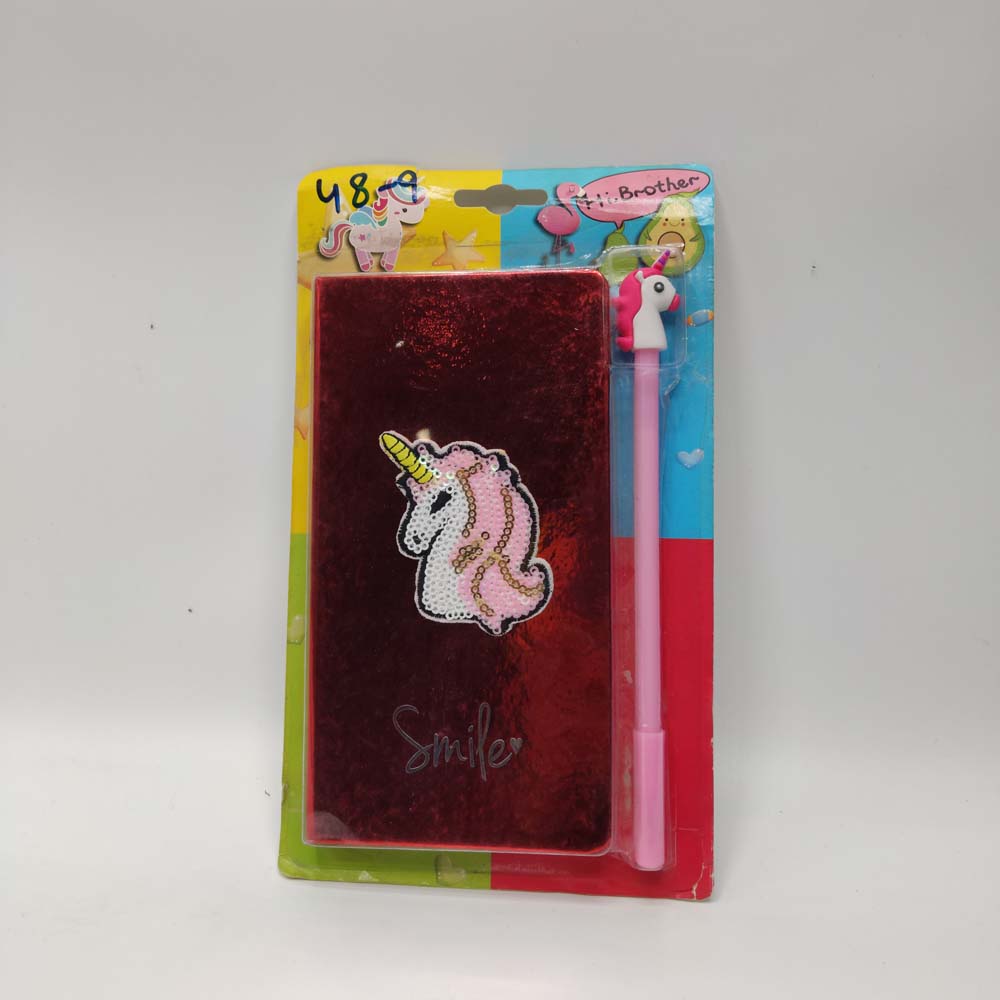 Packed Notebook smilly with gel pen 48-9 Journals