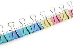 Colored Paper Binder Clips