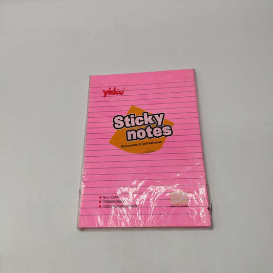 Sticky Note Pad 6*8 100 Sheets Yellow