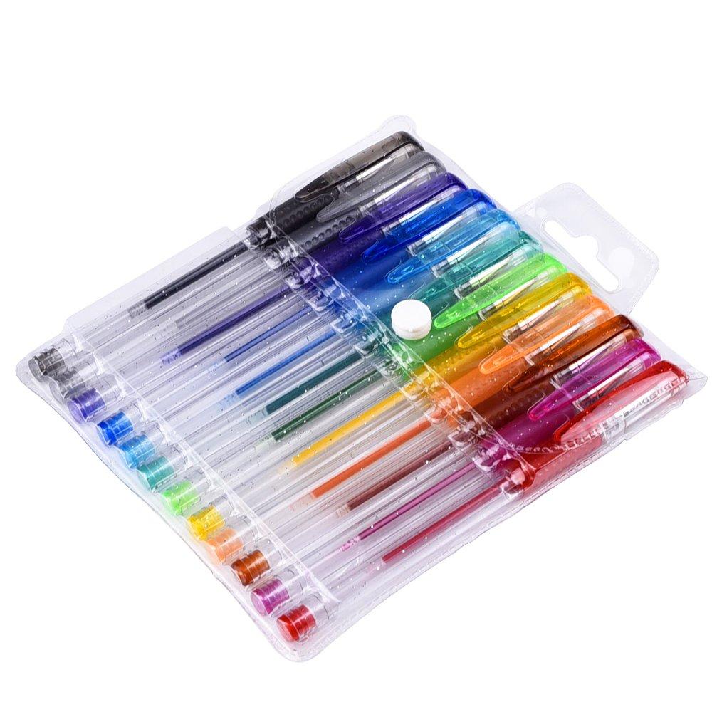 Glitter Gel Pens For Coloring Pack Of 12 – School2Office