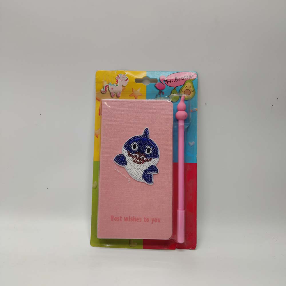 Packed Notebook baby shark with gel pen 48-7 Journals