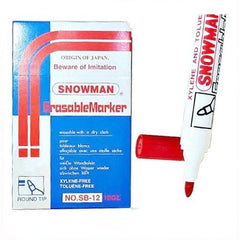 Snowman Board Marker Round Tip single piece