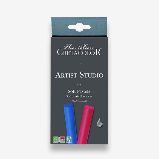 Cretacolor Artist Studio Soft Pastels Set Of 12 Pcs-school2office.com-art supplies,new,paints and mediums,soft pastel