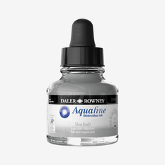 Daler Rowney Aquafine Watercolor Ink  Silver 29.5ML