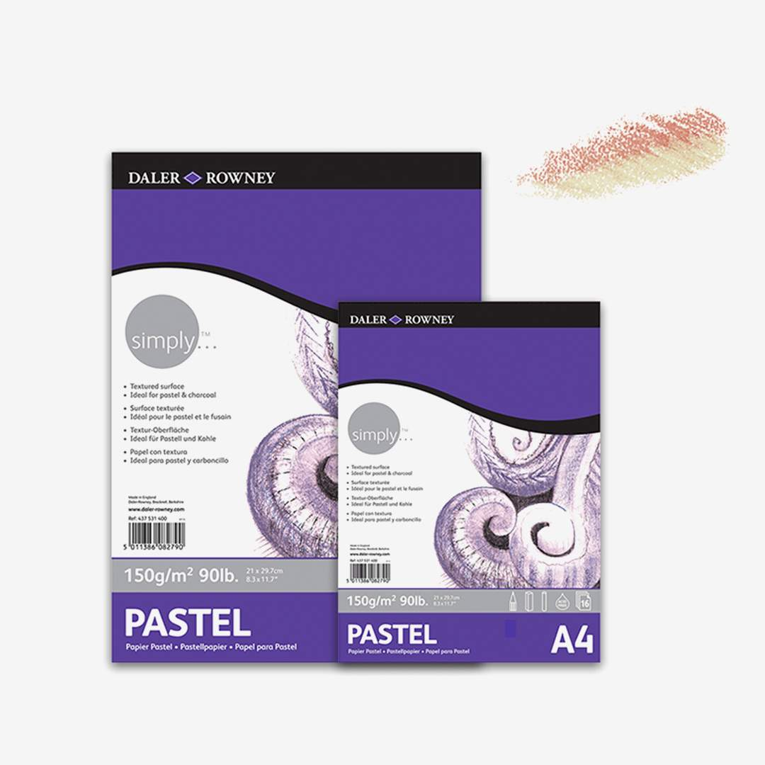 Daler Rowney Simply Pastel Pad For Charcoal & Pastels-school2office.com-art supplies,best,canvas & art sheets,drawing pad,new