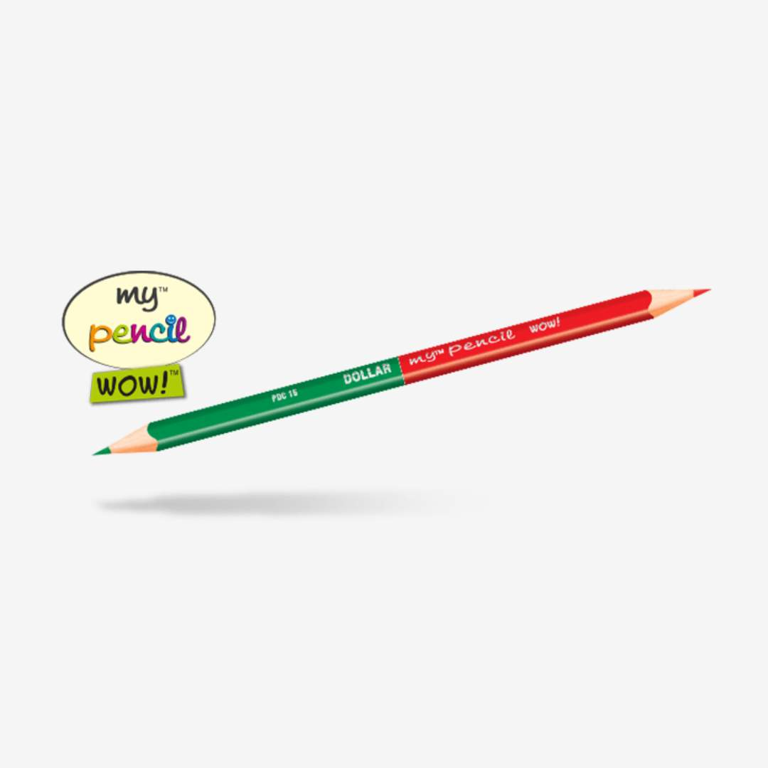 Dollar My Pencil Dual Color-School2Office-color pencil,dollar,kids color pencil,school supplies