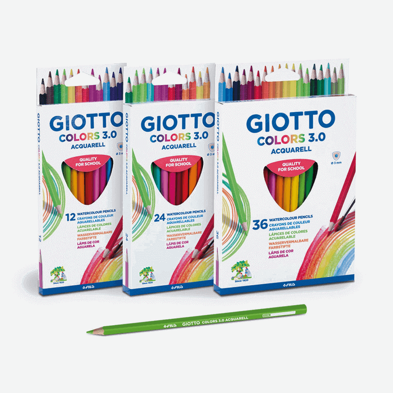 Giotto 3.0 Aquarelle Color Pencils Set
