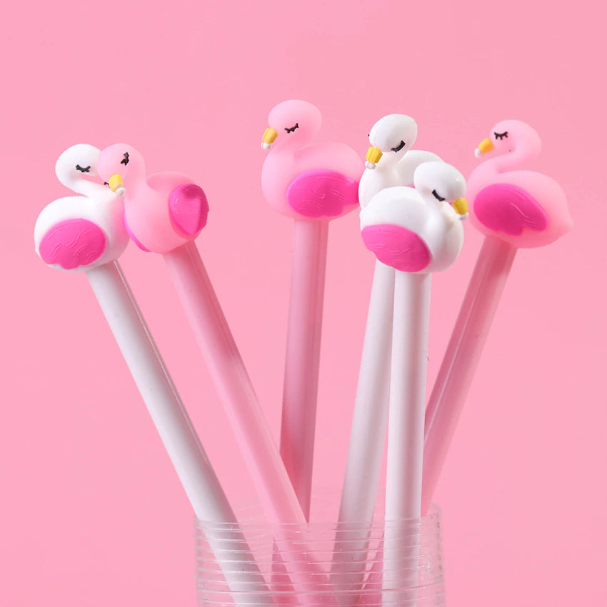 Flamingo Gel Pen With Light 8239