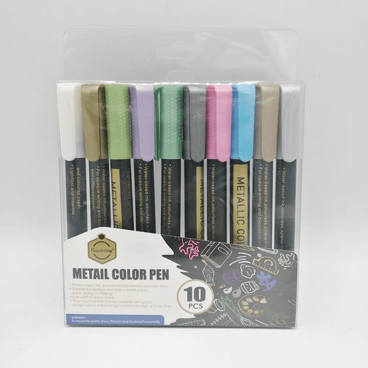Keep Smiling Metallic Color Marker Pack Of 10