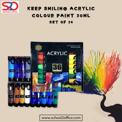 Keep Smiling Acrylic Colour Paint 30ml Set Of 36pcs