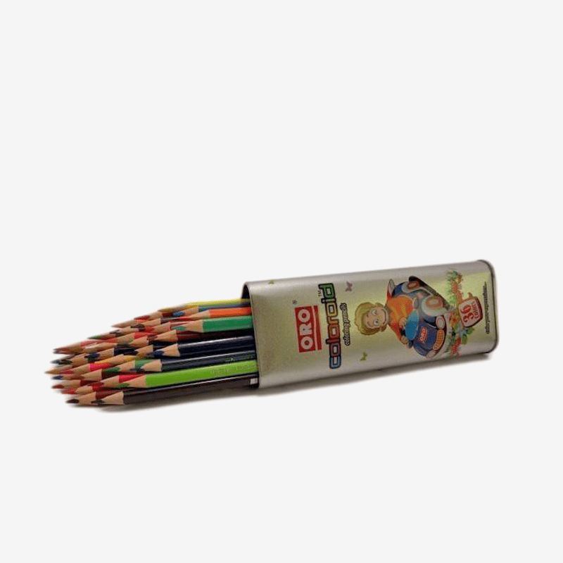 ORO Kolortots Colored Pencil Metal Box