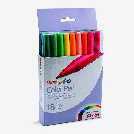 Pental Arts Color Pen Marker Set Of 18 Pieces