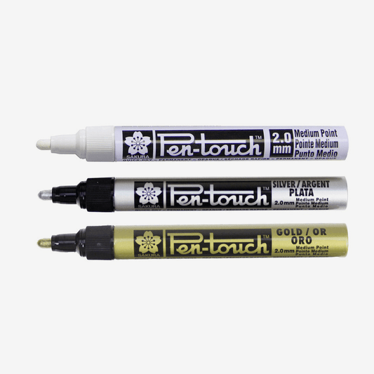 ARRTX METALLIC COLOR MARKERS : DOUBLE POINT – FINE AND BRUSH – Magnifico  Beaux Arts