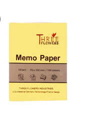 Three Flowers Sticky Notes 75*125 mm