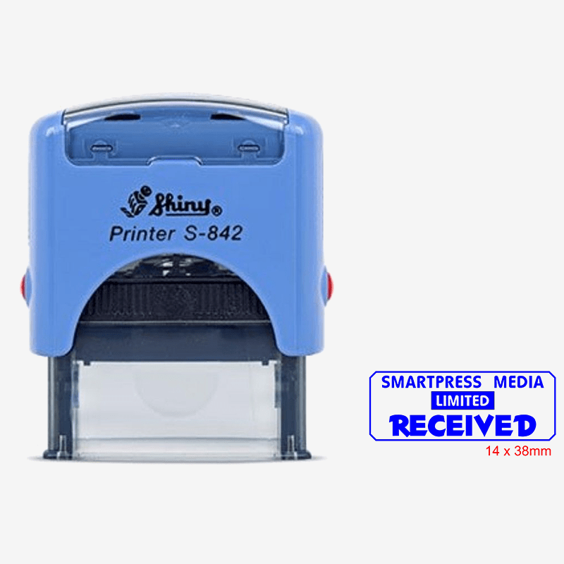 Shiny S-842  Self-Inking Stamp 38 x 14mm