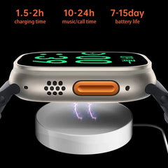X8 Plus Ultra Smart Watch Series 8 NFC 2.08 Inch Always-On Display & Wireless Charging 49mm Black