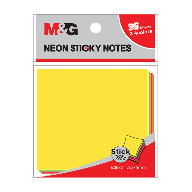 M&G Neon Sticky Notes 4 Colors