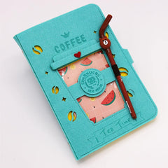 Coffee Cover Notebook With Gel Pen 1154