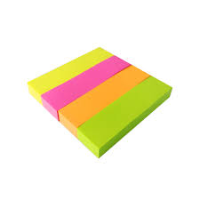 Three Flower Sticky Notes 4 (Neon Color) 75*18 mm
