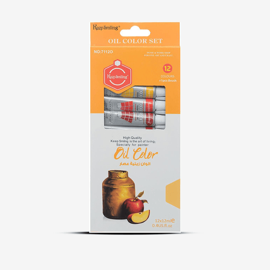 Keep Smiling Oil Paints Tubes Pack Of 12