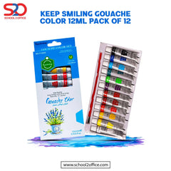 Keep Smiling Gouache Color 12ml Pack Of 12
