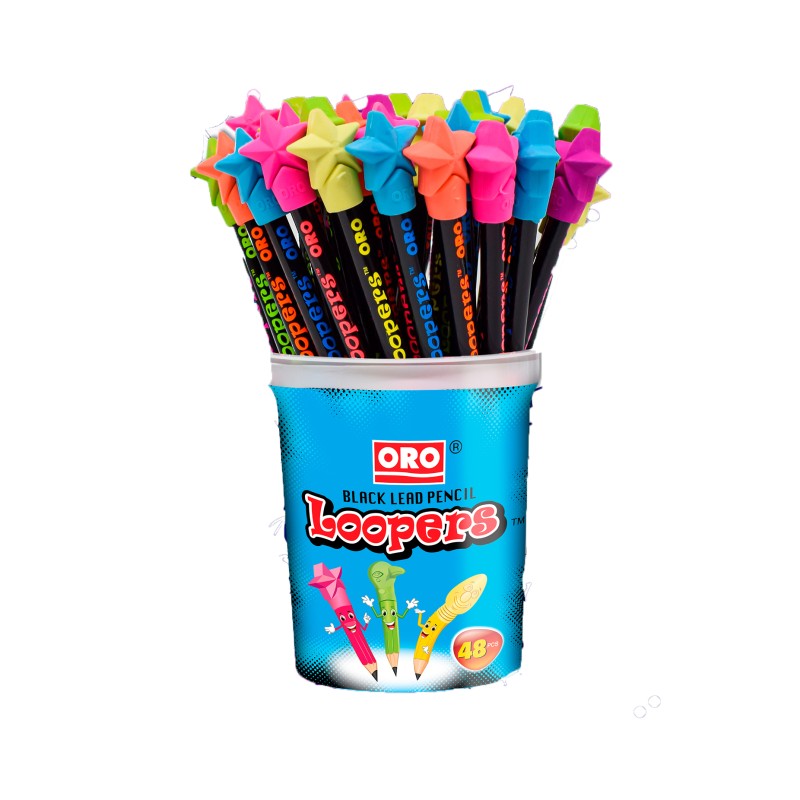 Oro Loopers HB Lead Pencil Jar 48 Piece